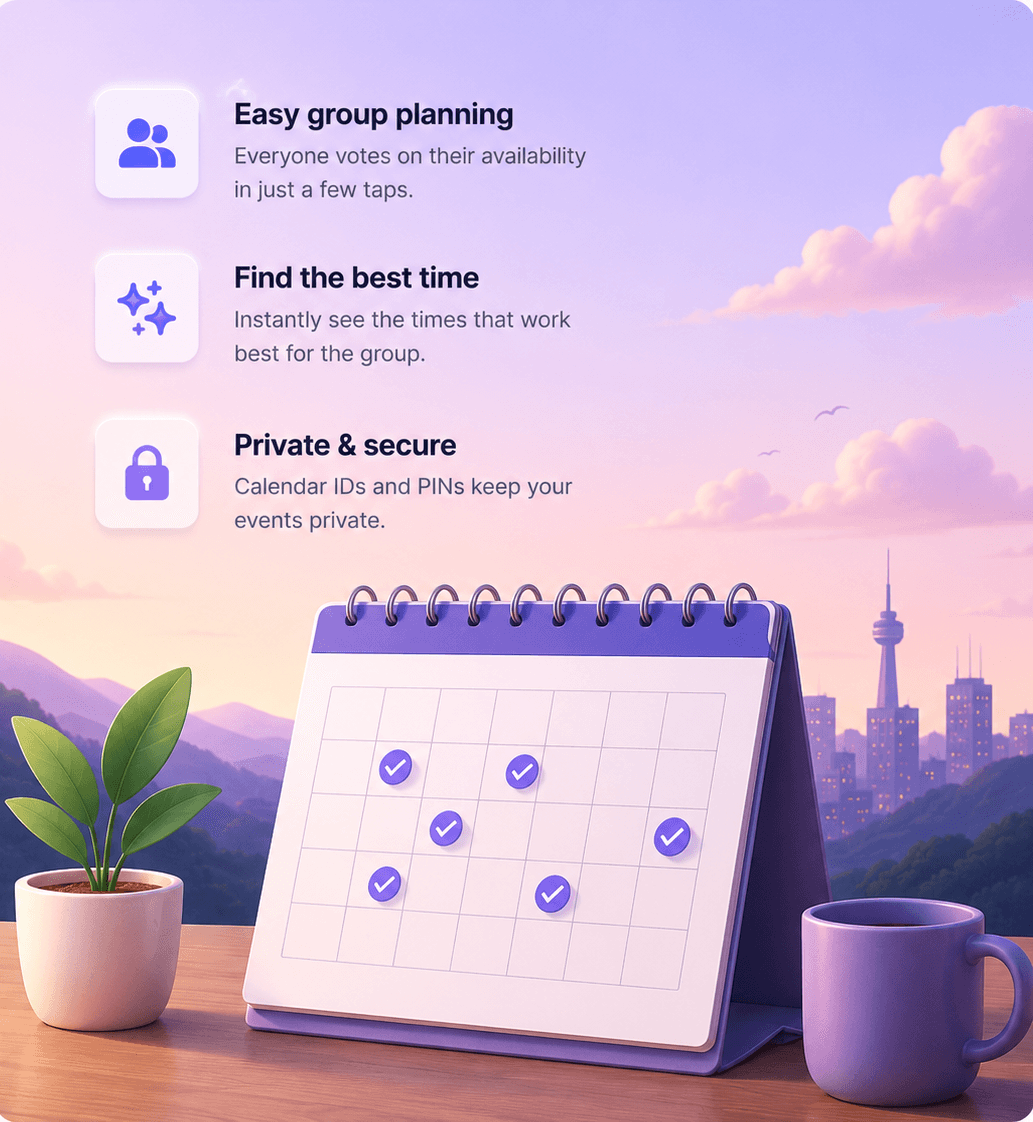 Calendar collaboration illustration
